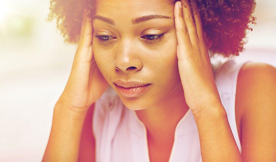 Woman worrying