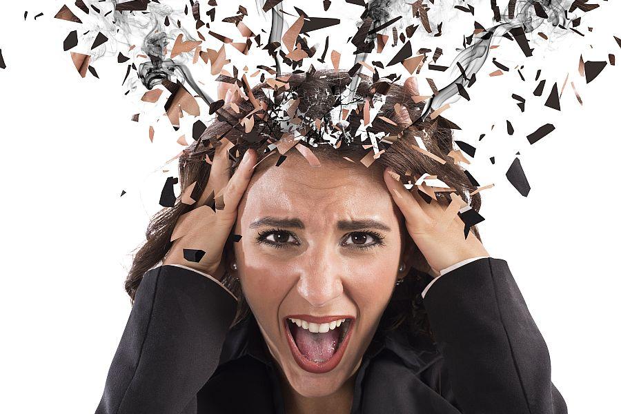 Woman going crazy